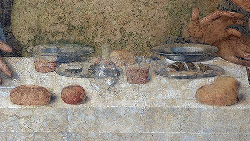 139-L'ultima cena - Convento di Santa Maria delle Grazie, Milano - dettaglio